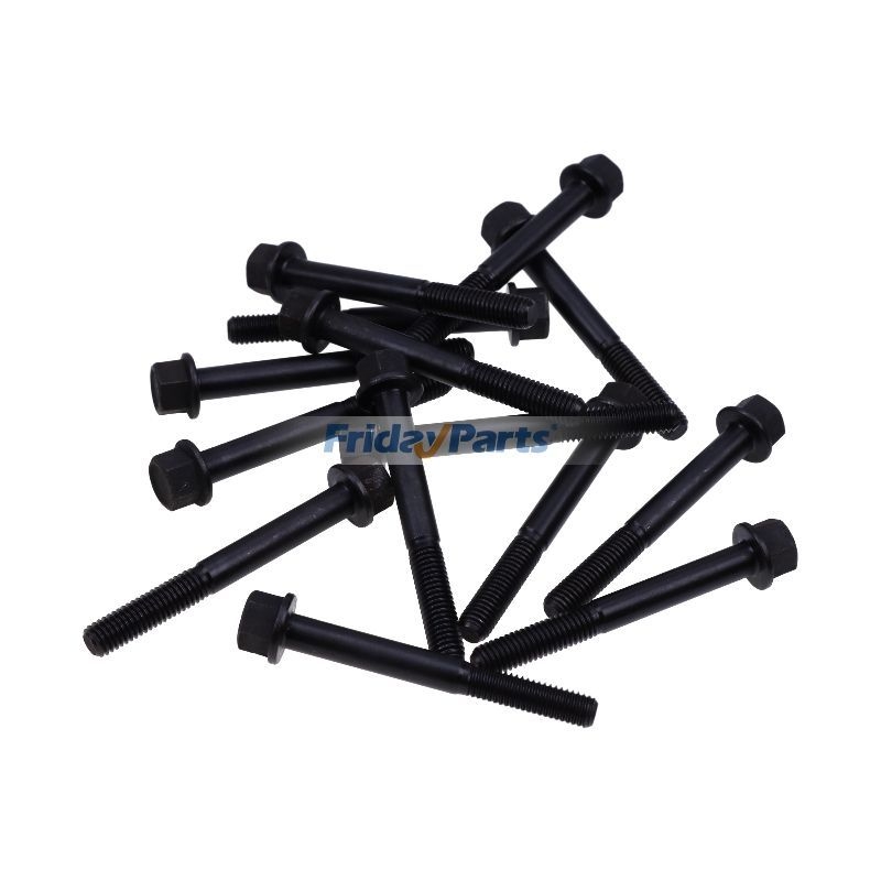 14Pcs Cylinder Head Bolt 119515-01200 for Yanmar Engine 3TNM72 3TNM72 ...