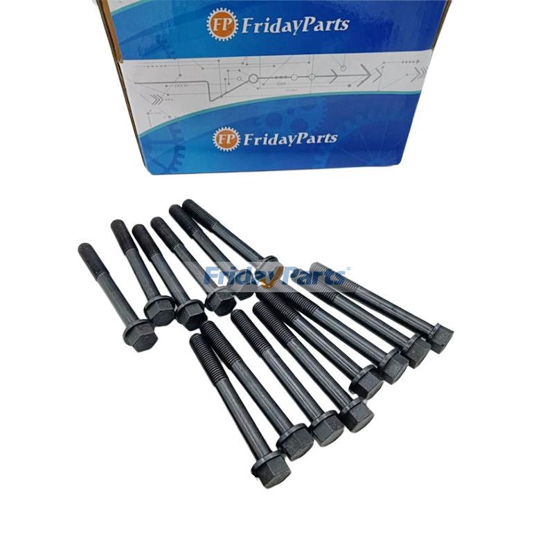 14Pcs Cylinder Head Bolt 16241-03450 16216-03450 16241-03453 16216-03452 for Kubota Engine D905 D1005 D1105 D1305 DF1005