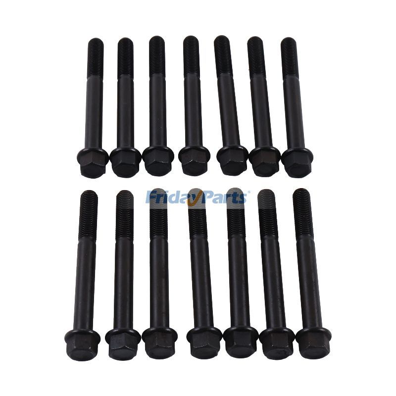 14Pcs Cylinder Head Bolt 19202-03450 for Kubota Engine D1402 D1302 Tractor L175 L185 L2250 L2550 L3250 M4000 M4030 M4500 M4950 M5030