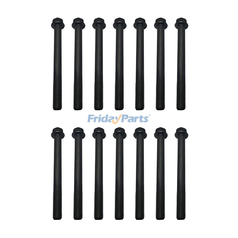 14 piezas de pernos de culata 16241-03450 16216-03450 16241-03453 16216-03452 para motor Kubota D905 D1005 D1105 D1305 DF1005