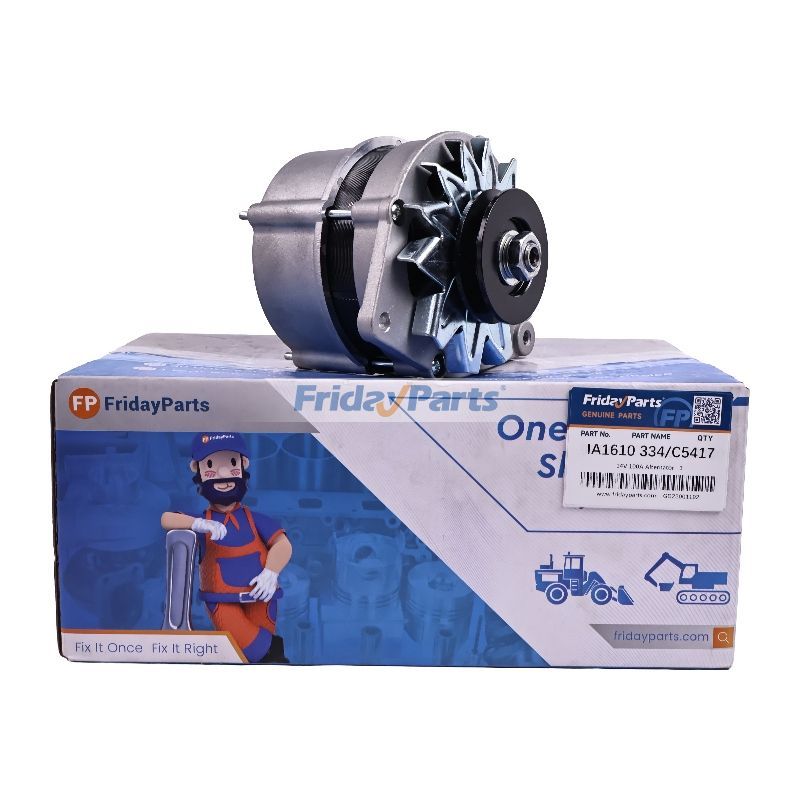 14V 100A Alternator IA1610 334/C5417 for JCB Telescopic Handler 525-60 Hi Viz Kramer Wheel Loader KL30.5T KL33.5 KL36.5 KL37.5