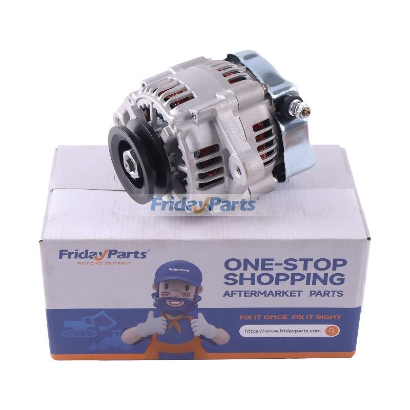 14V 40A Alternator 17580-64010 K158816420 for Kubota Engine Z402 Z482 Z602