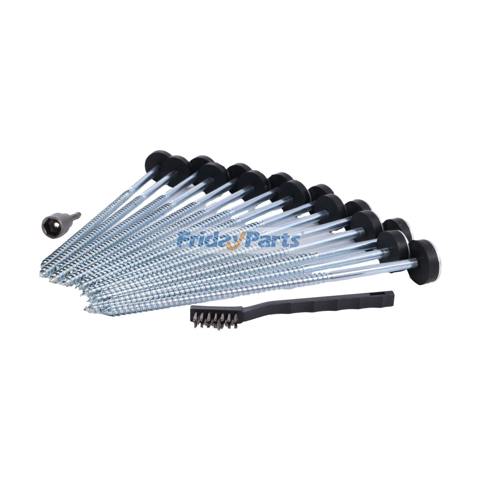 15 Pieces Drillable Tent Stake 12" Hex Pegs Heavy Duty Metal Tent Anchor in Stock in China,USA,China Stock