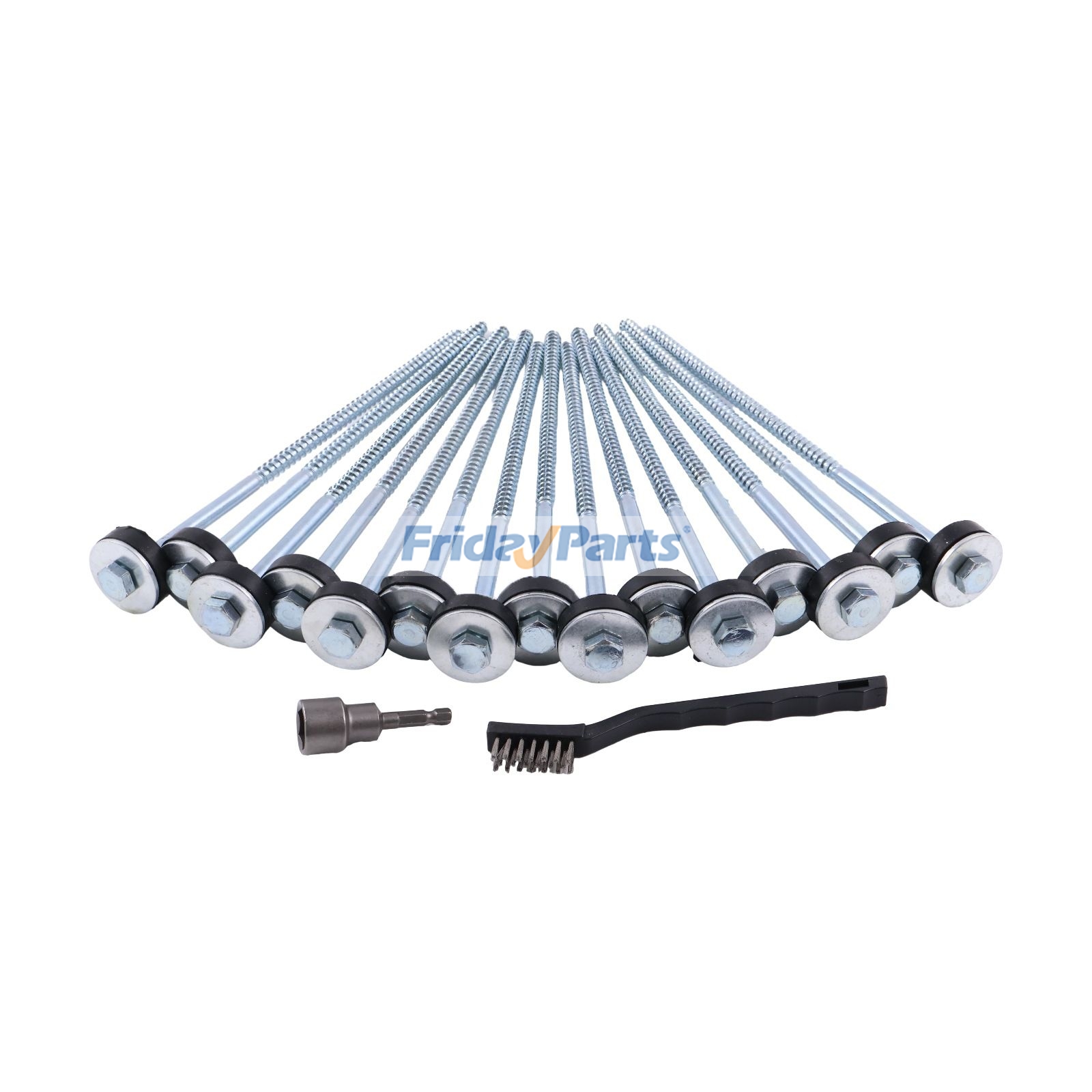 15 Pieces Drillable Tent Stake 12" Hex Pegs Heavy Duty Metal Tent Anchor for Others