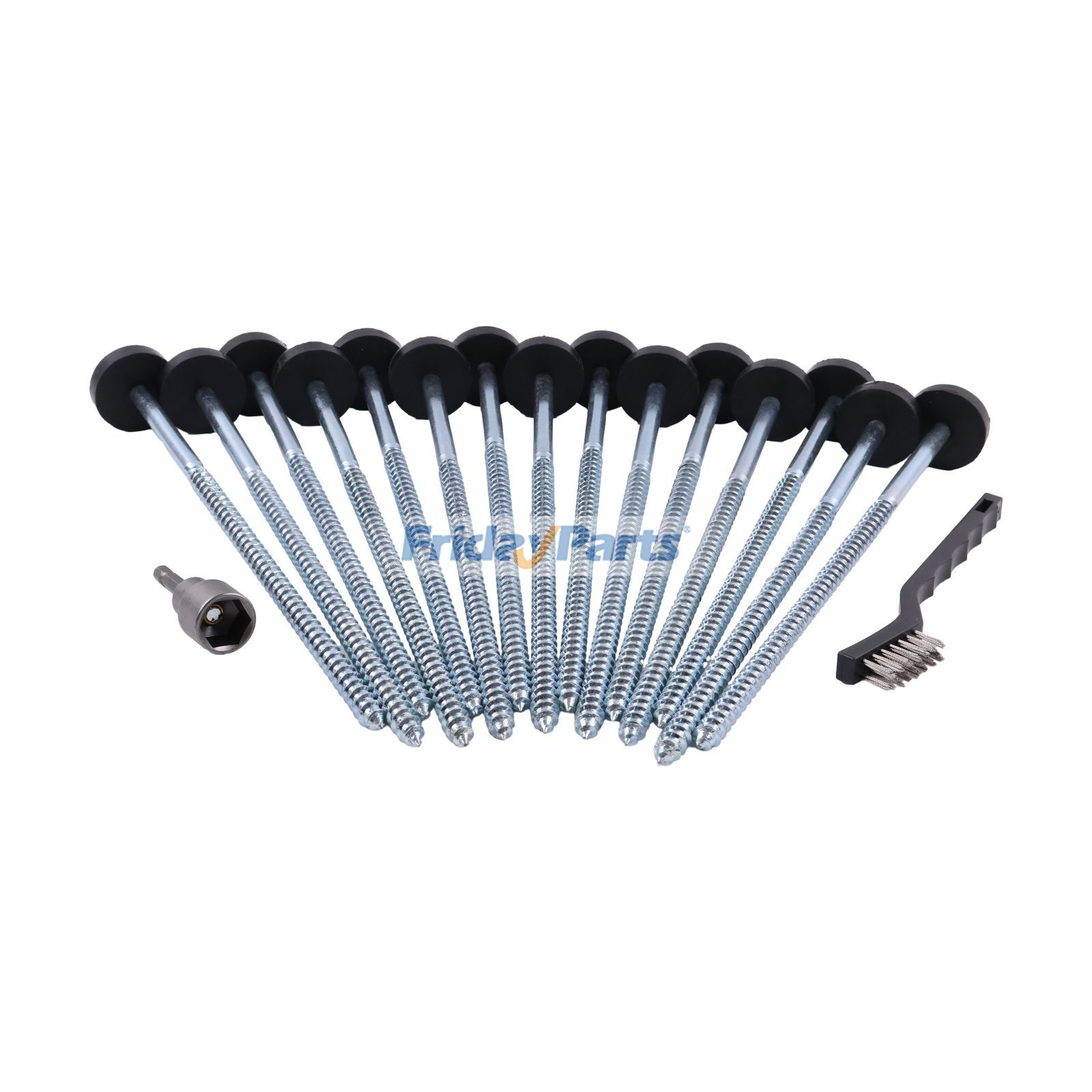 Others 15 Pieces Drillable Tent Stake 12" Hex Pegs Heavy Duty Metal Tent Anchor