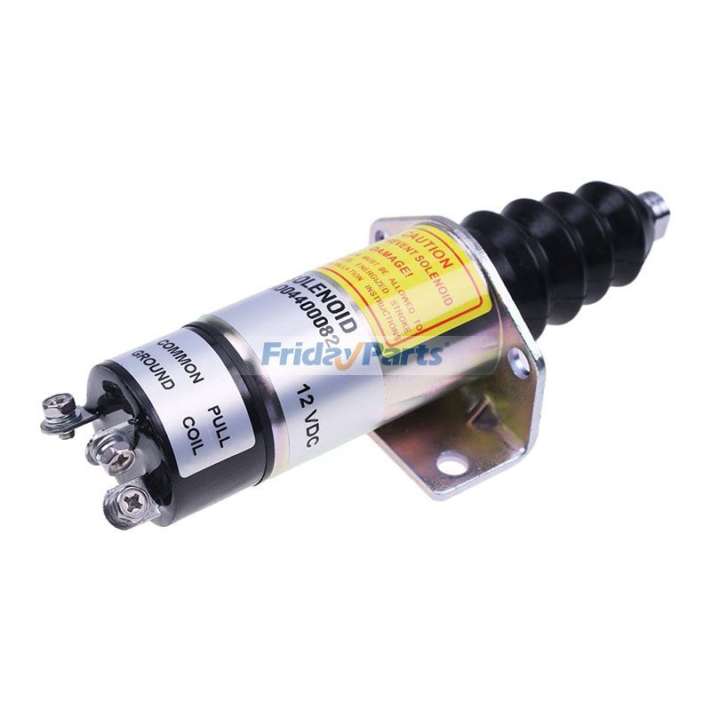 12V 3 Terminals Aftermarket Woodward 1502ES-12C6U1B2S1A Shutoff Solenoid Valve for Bobcat Engine