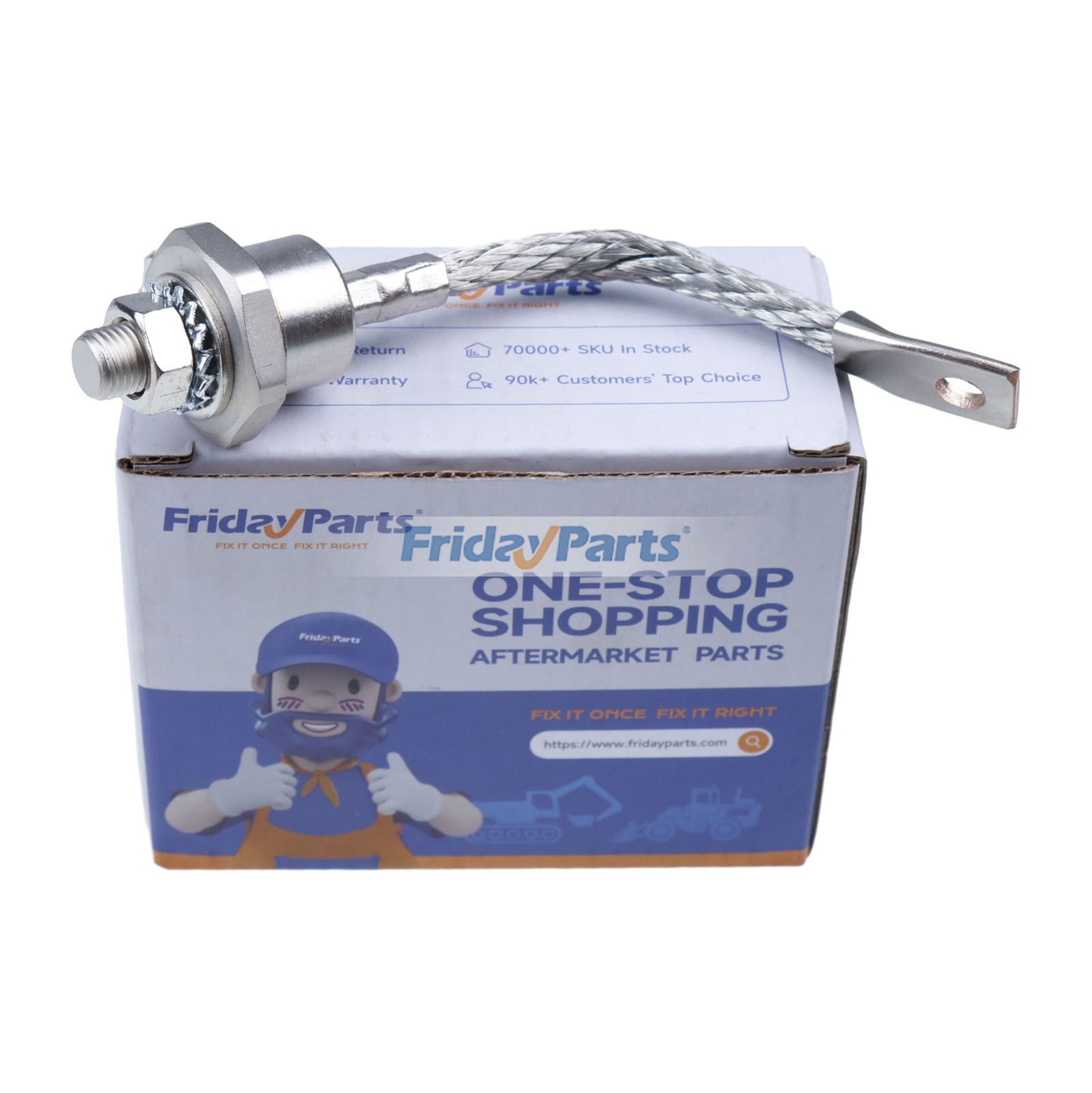 Fuente de alimentación para rectificador de diodos con montaje en perno y carcasa de cátodo positivo, 150 A, 1000 V, 150 U100