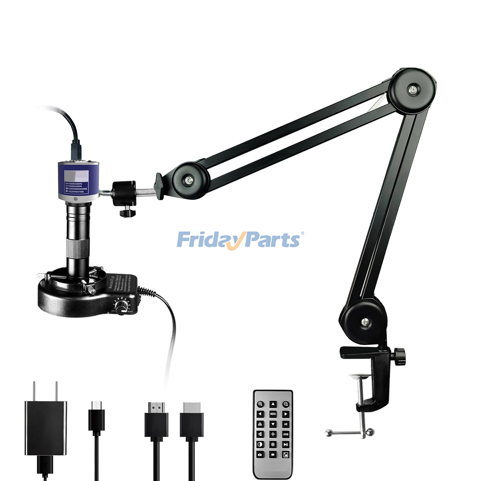 150X Zoom Lens 4K 48MP Monocular Microscope with Foldable Stand XHU4006 for Electronics Repair Premium Quality with 3-Year Warranty