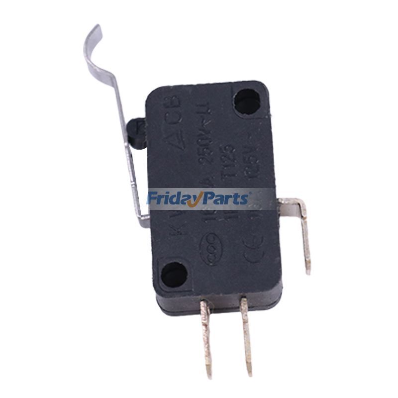 他ブランド用用オムロン用 15A 125/250VAC マイクロリミットスイッチ 湾曲先端レバー付き V-154-1C25