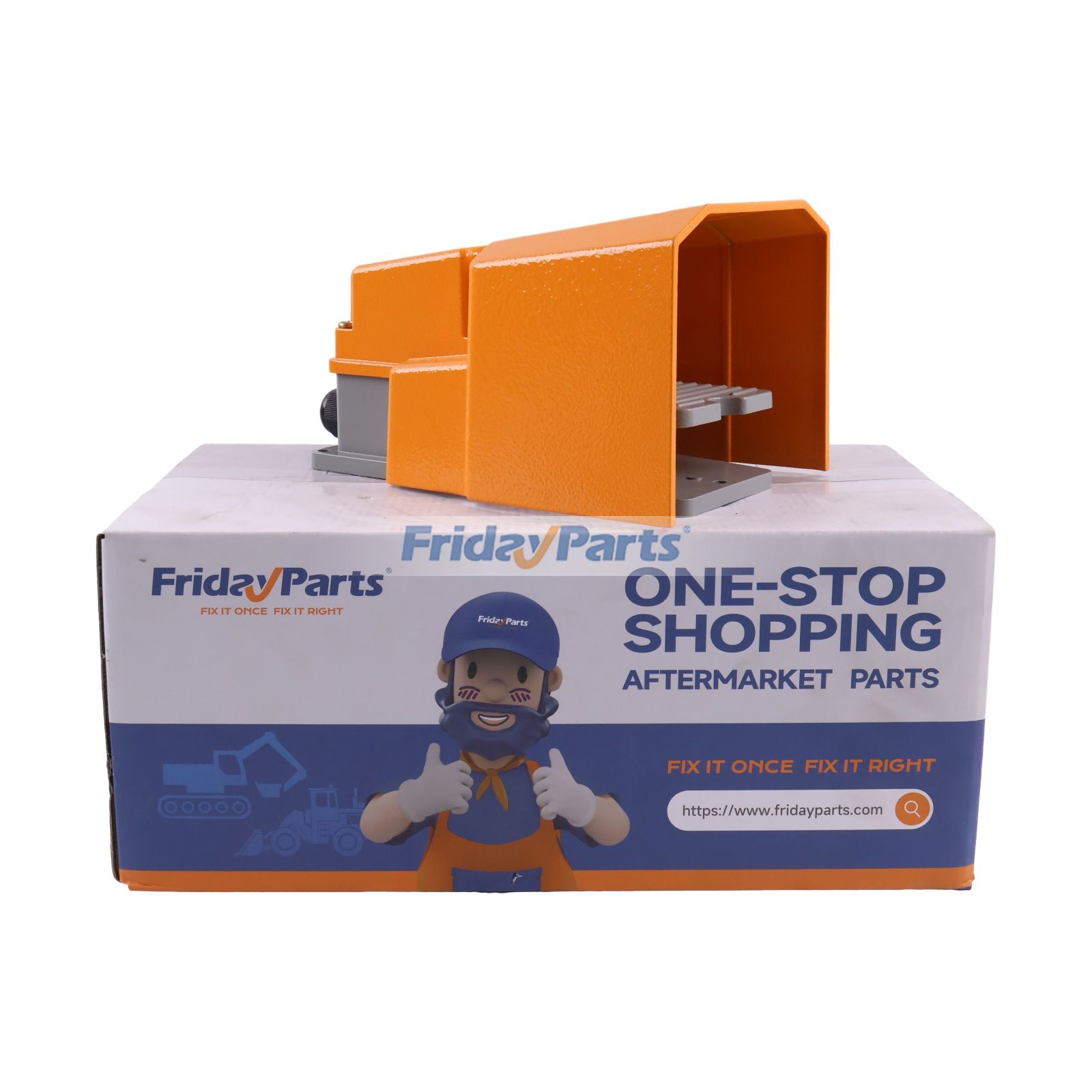 15A Aftermarket Tmaztz 11-3632 TFS-502 Single Pedal Foot Switch with Guard