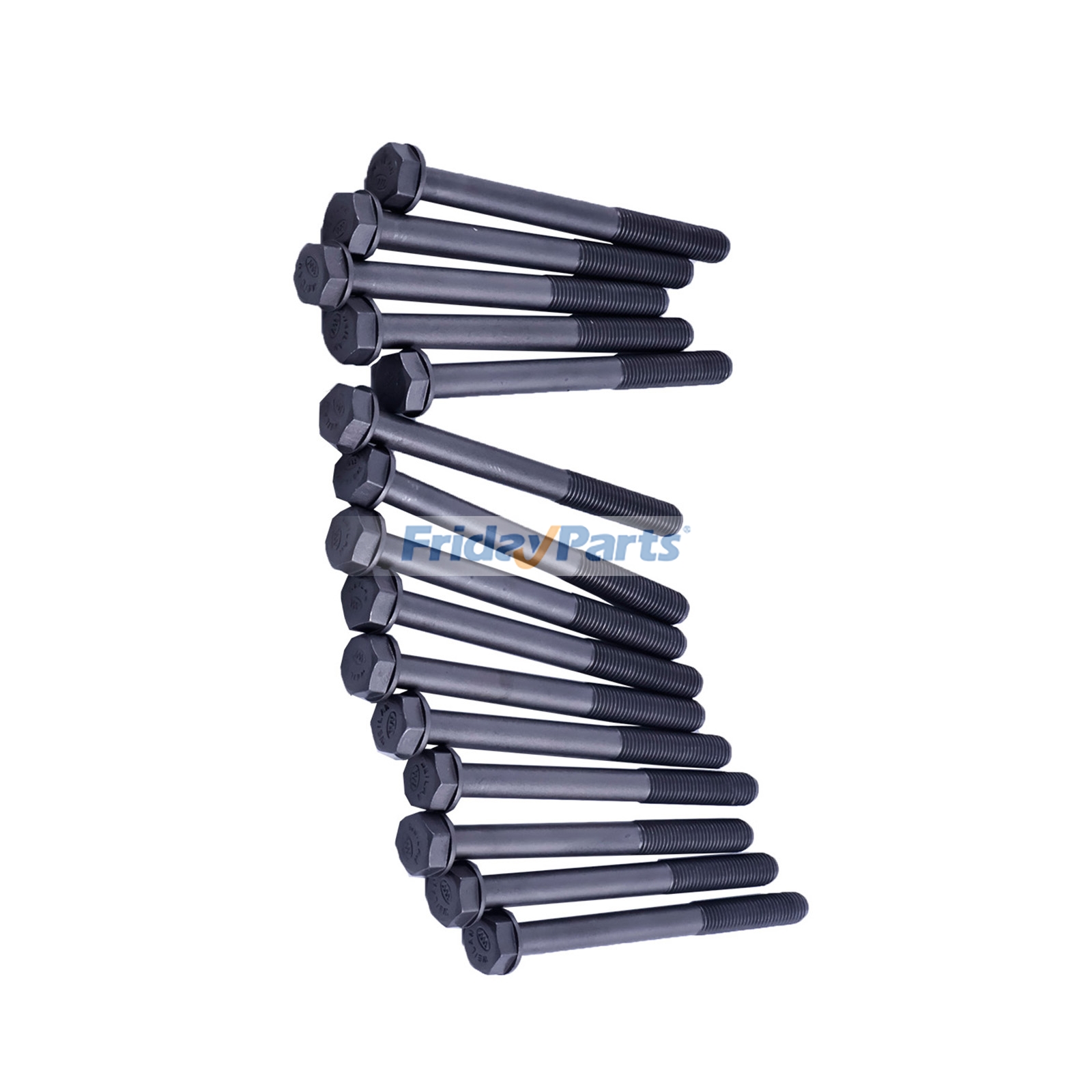 HITACHI用用15個 シリンダーヘッドボルト 5090090360 8941478670 Isuzu エンジン 2AA1 3AA1 3AF1 3AB1 Hitachi 掘削機 EX50UR