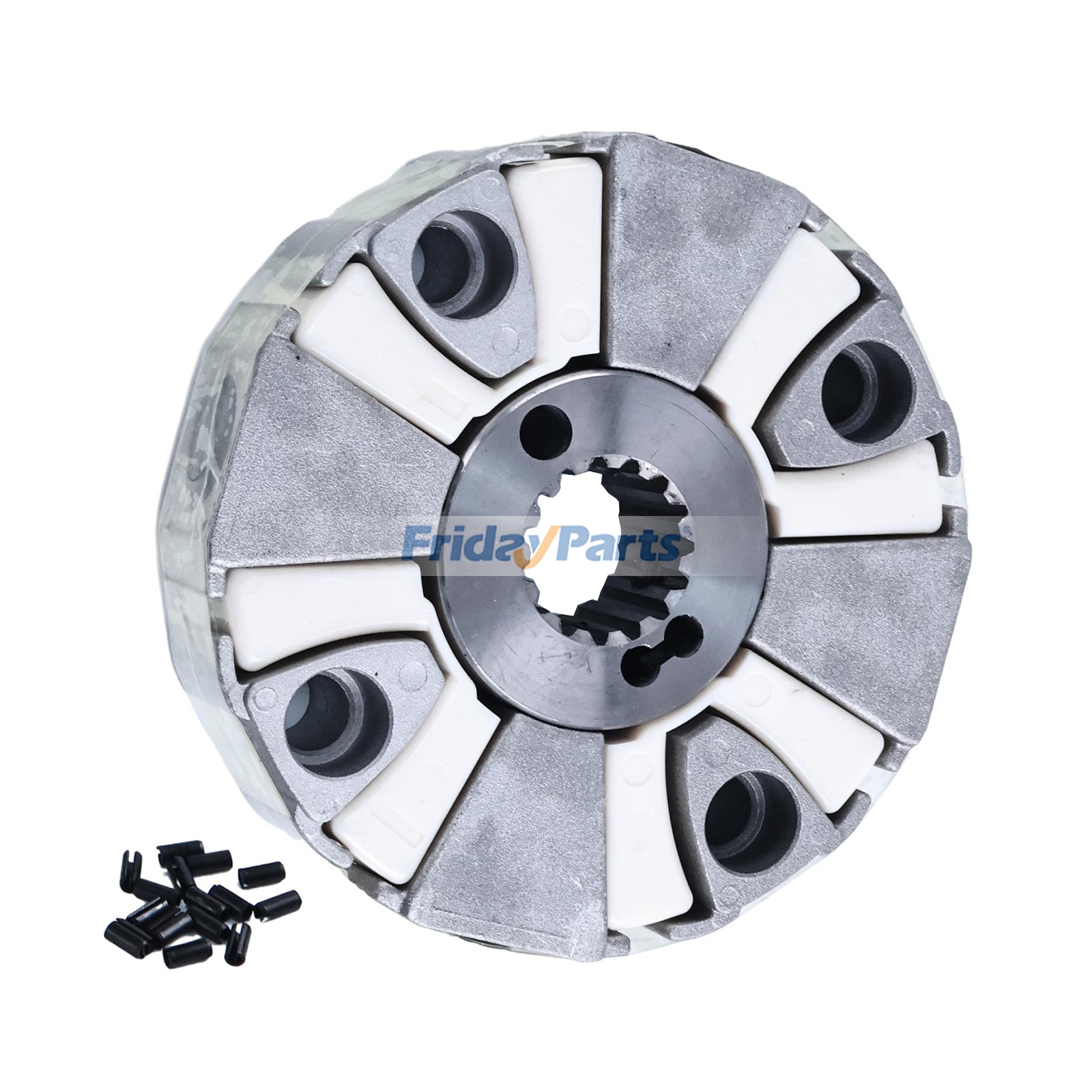 Motor,Escavadora  Para HITACHI,Para JOHN DEERE - Conjunto de acoplamento 15T com cubo FYB00003277 4646894 para escavadeiras John Deere 300GLC, 350GLC, 350DLC, 380GLC, 3754D, 3756G e Hitachi ZX330-3-HCMC ZX400W-3.