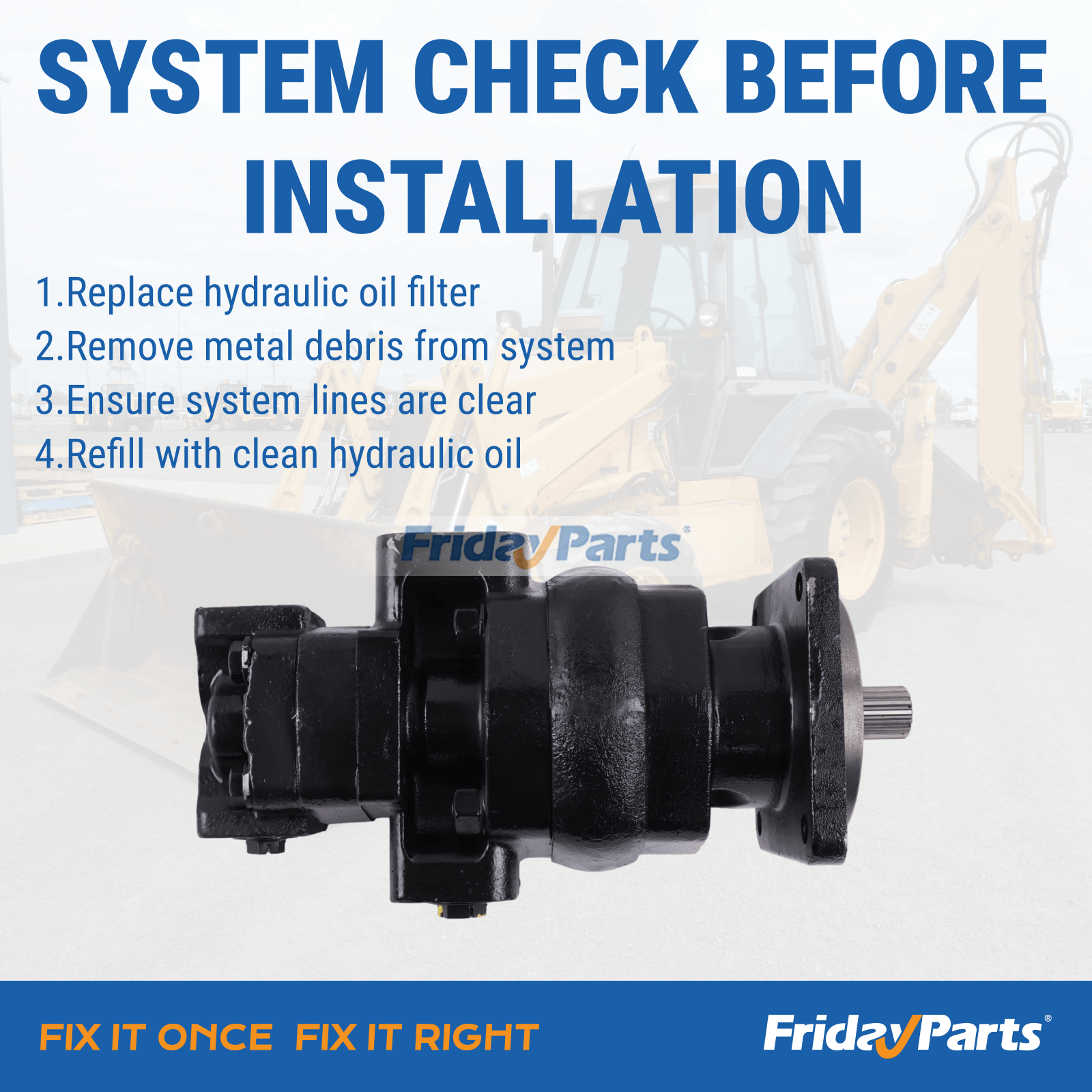 17T Hydraulic Pump 257954A1 for CASE Backhoe Loader 580SL 580SM 590SM 580SLE 580LSP 580LPS