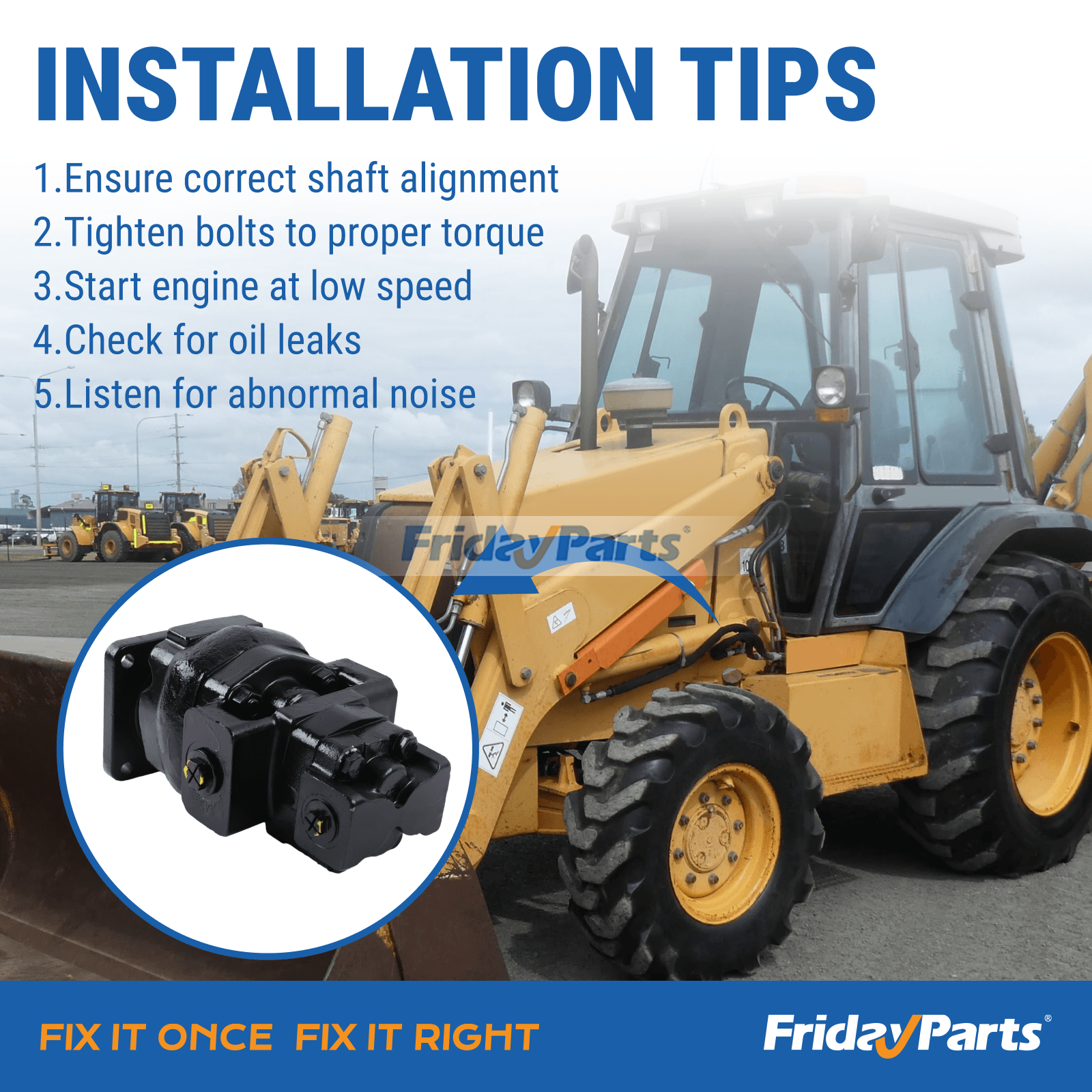 17T Hydraulic Pump 257954A1 for CASE Backhoe Loader 580SL 580SM 590SM 580SLE 580LSP 580LPS