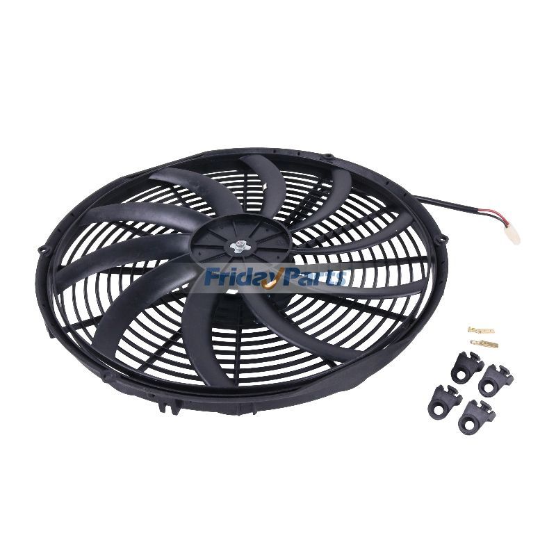 Remplacement pour ventilateur SPAL 16" 12V 30102120 VA18-AP70/LL-86A pour moto de course, VTT, etc. et/ou refroidisseur d'huilepourPour AUTRE MARQUE