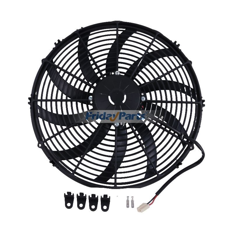 Remplacement pour ventilateur extracteur électrique à profil bas SPAL 16" 12V 30100400 VA18-AP10/C-41A