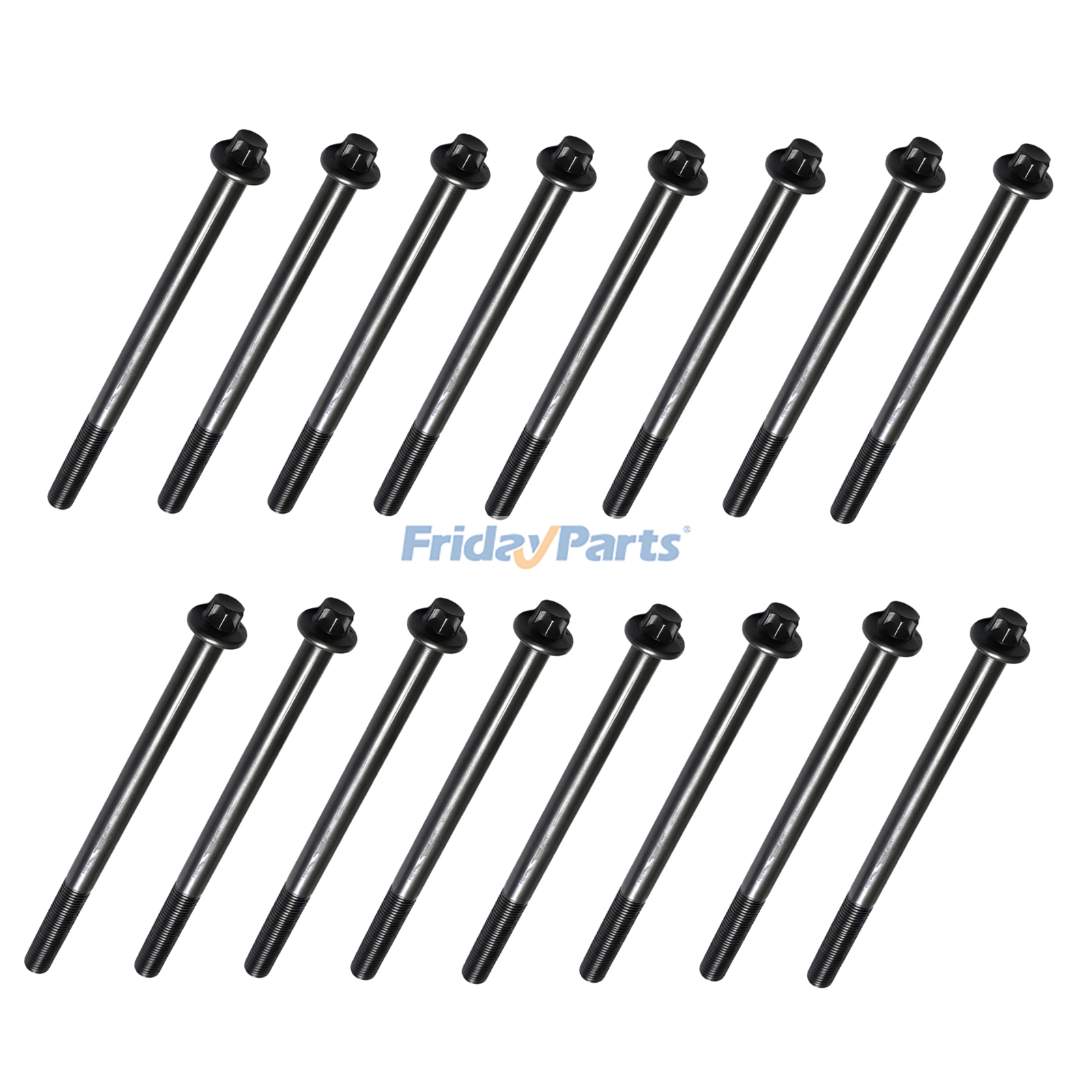 16 Pieces Cylinder Head Fracture Resistant Screw 3692202 for Cummins Engine ISG11 ISG12 QSG12 X11 X12 X12N X13 X15