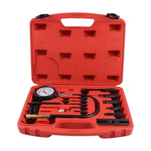 Kit de 16 outils professionnels de test de compression de cylindre de moteur diesel TU-15B, ensemble de manomètres de détection à gamme complète pour véhicule