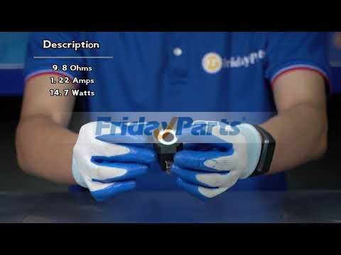 Compre Bobina de válvula solenóide de 12 V 2 conectores de pá 6301012 para HydraForce série 08 80 88 98 na FridayParts