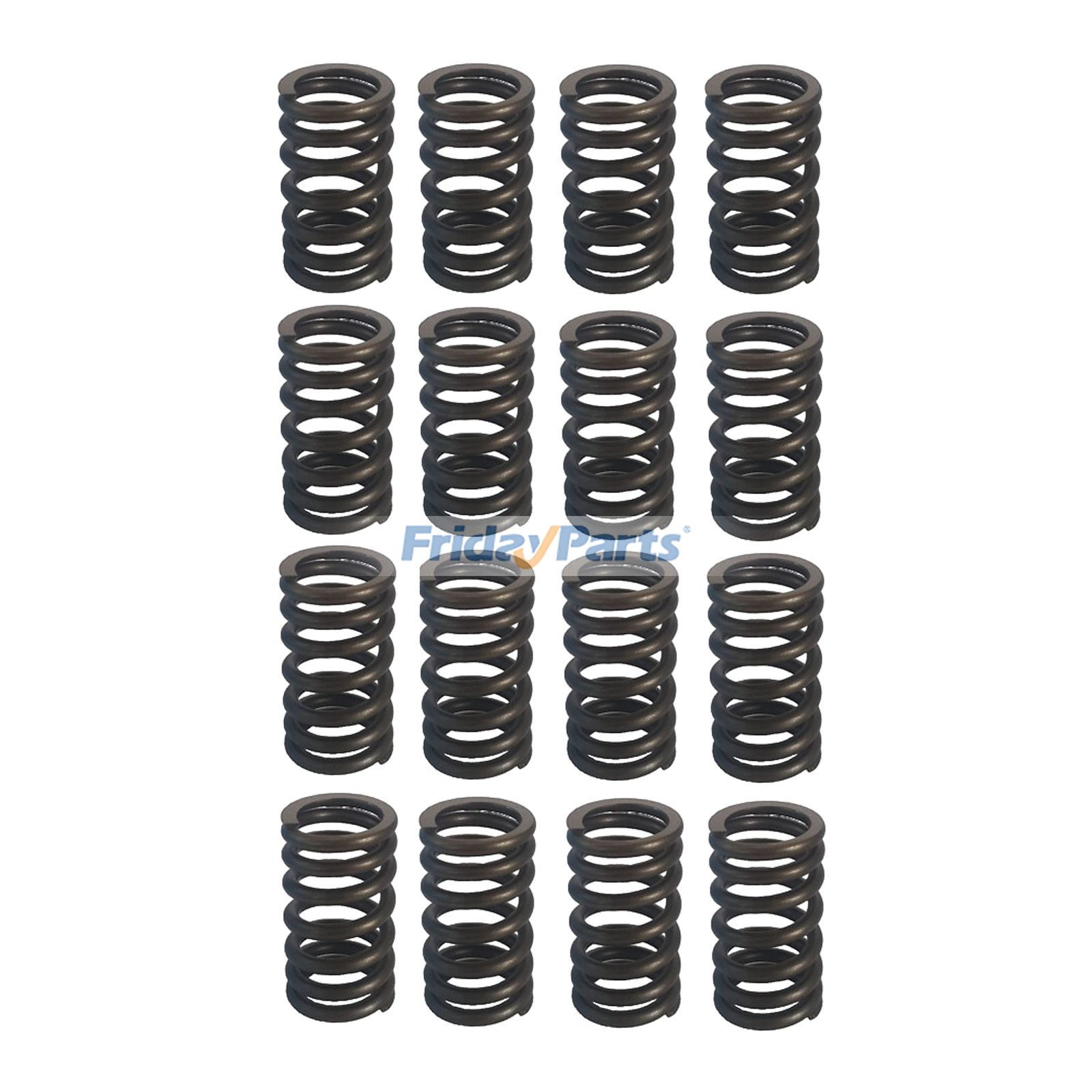 16 Pieces Valve Spring 5307153 for Cummins Engine F2.5 ISF2.8 QSF2.8 R2.8