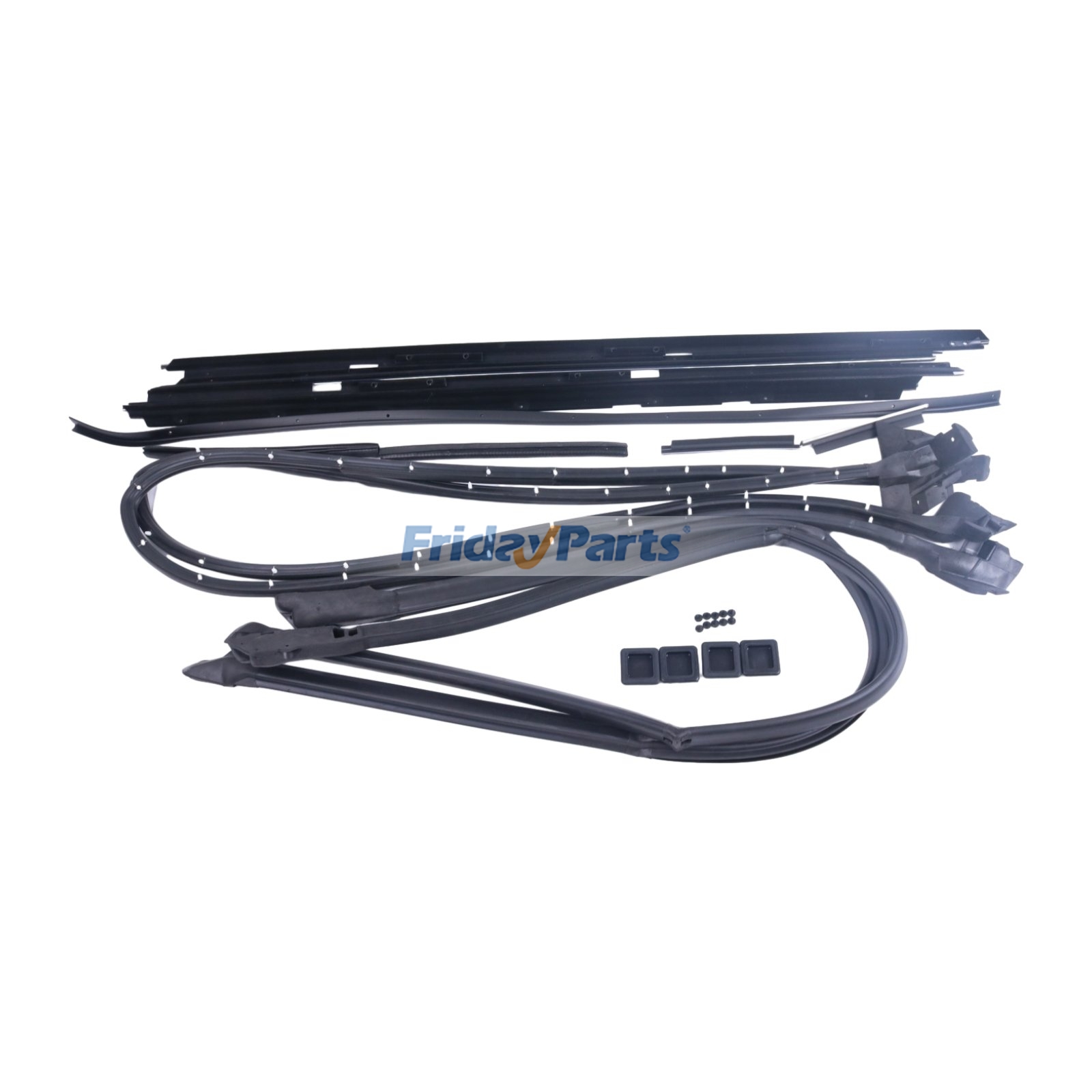 17 Pcs Door Tailgate Weatherstripping Seal Kit for Chevrolet El Camino GMC Caballero