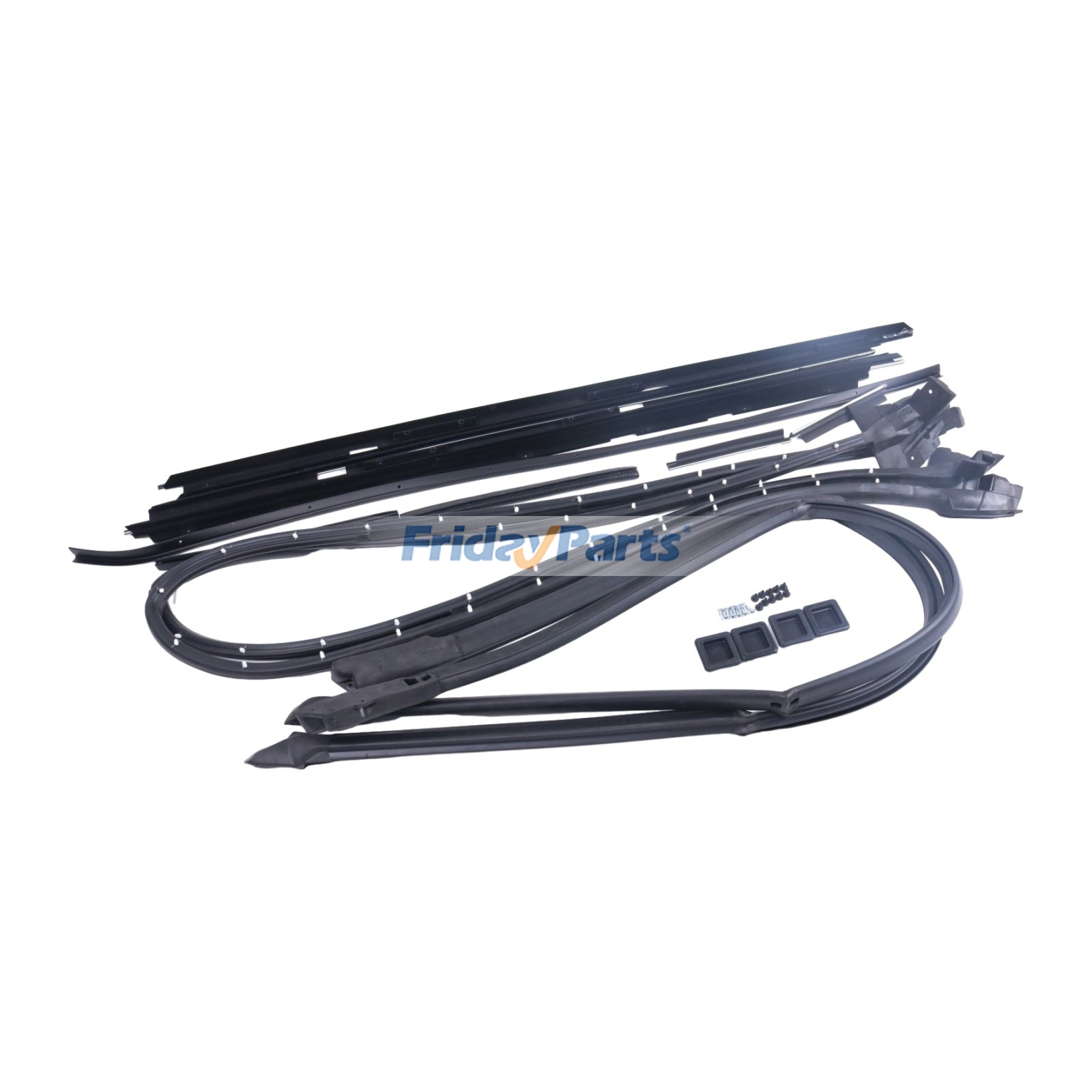 Vehicle 17 Pcs Door Tailgate Weatherstripping Seal Kit GMC