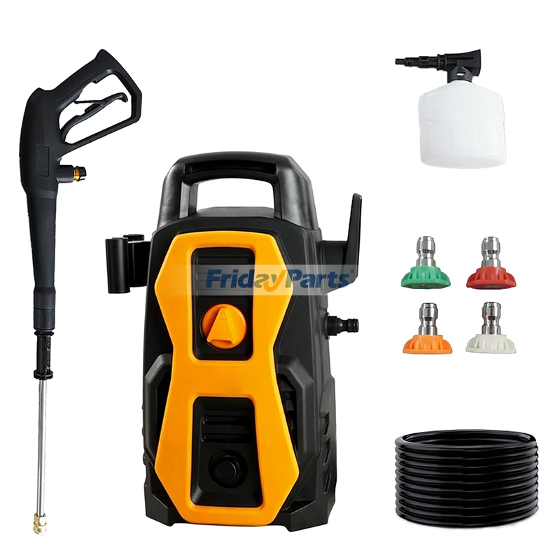 Nettoyeur haute pression portable 1700 PSI MAX avec pistolet de pulvérisation à gâchette, tuyau de 6 m et lance de pulvérisation à puissance variable, mini nettoyeur électrique pour voitures, clôtures, allées, maison et terrasses
