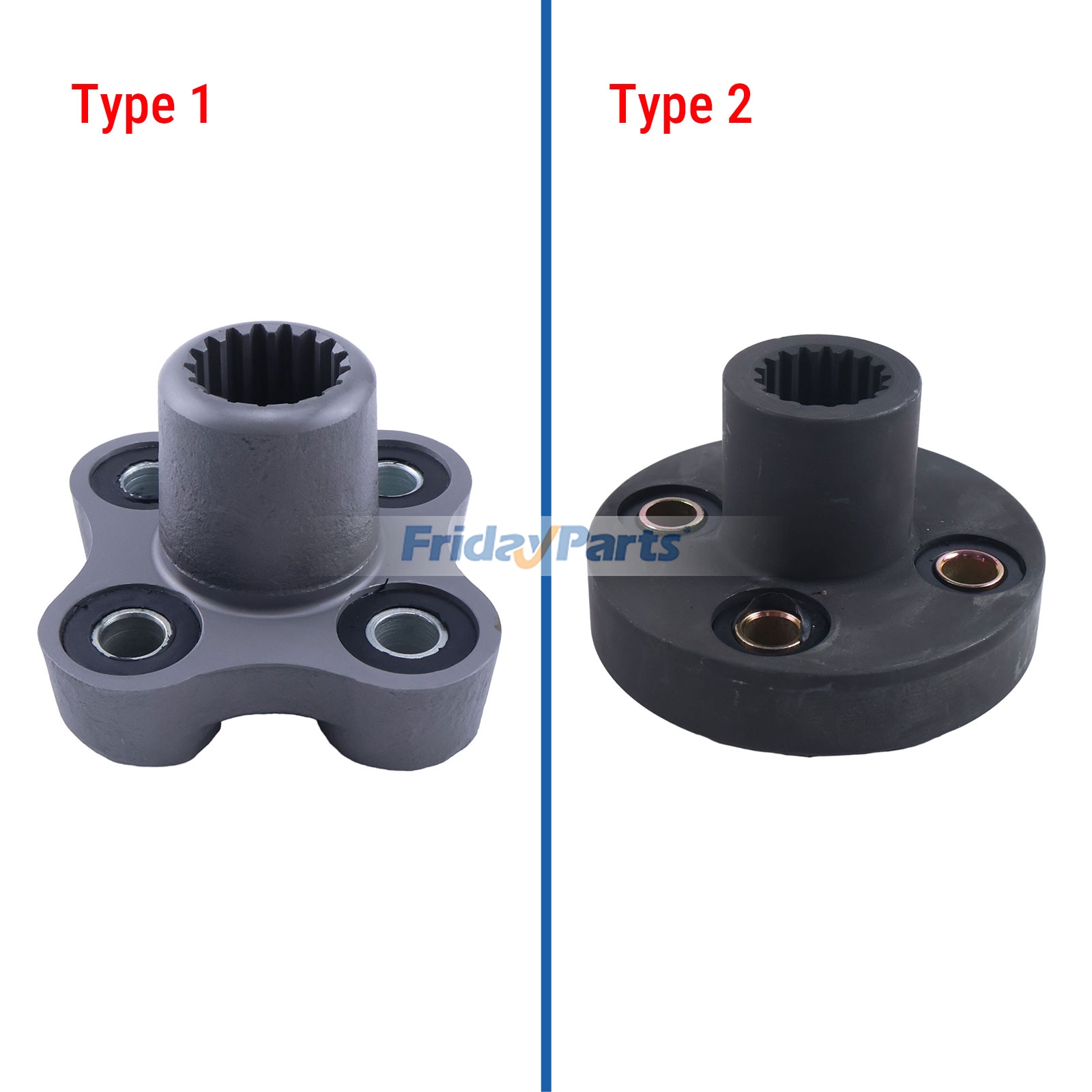 17T Splined Hydraulic Pump Coupler for Loader