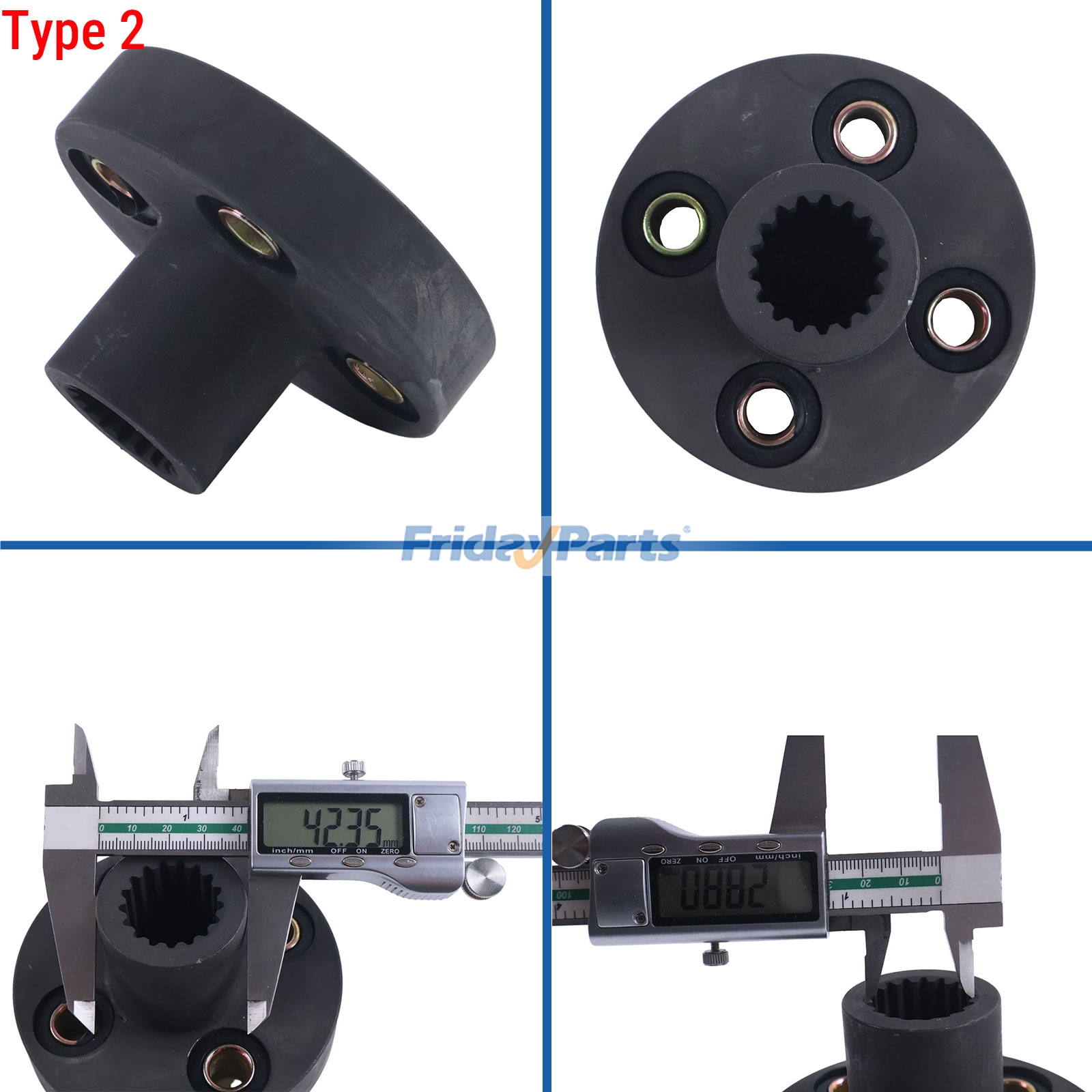 17T Splined Hydraulic Pump Coupler in Stock in China