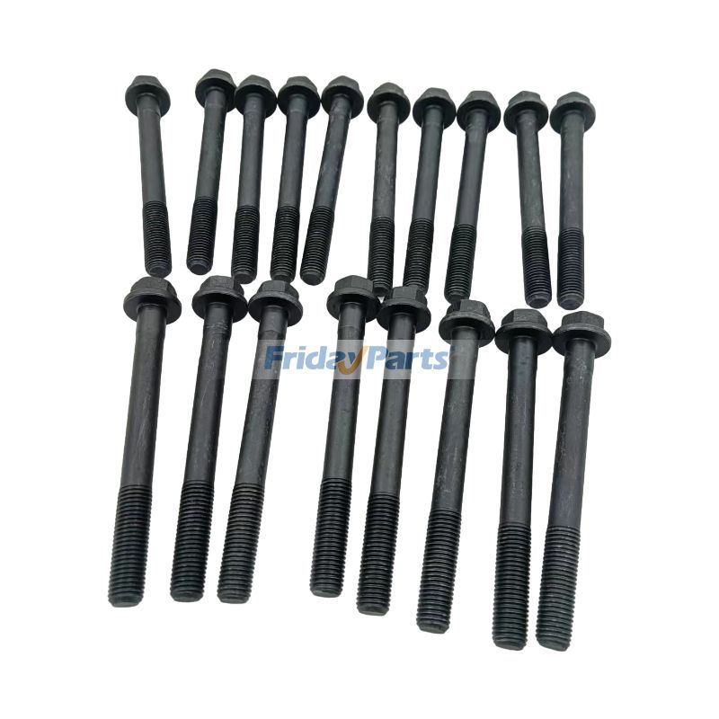 18 PCS Cylinder Head Bolt 129150-01200 for Yanmar Engine 4TNE84 4TNE88 ...
