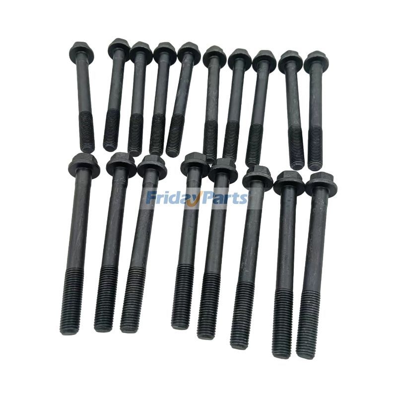 18 PCS Cylinder Head Bolt 129150-01200 for Yanmar Engine 4TNE84 4TNE88 ...