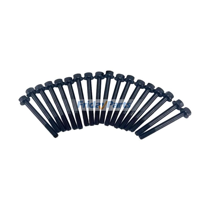 18 Pieces Cylinder Head Bolt 129978-01200 for Yanmar Engine 4TNV94FHT 4TNV98