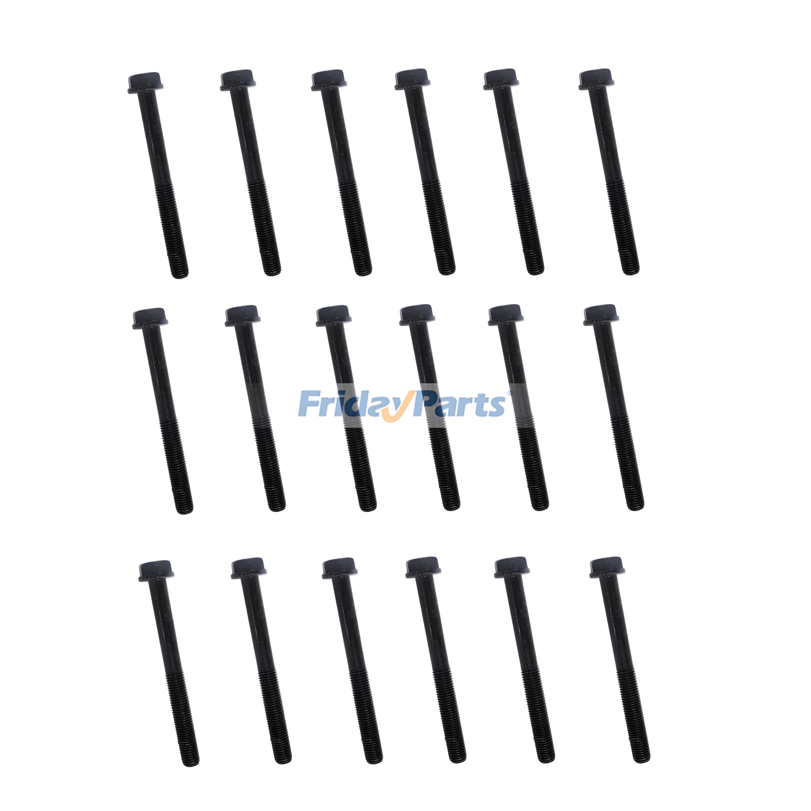 18 Pieces Cylinder Head Bolt 4891024 for FPT/Iveco Engine F4 CASE Loader 521E 521F 580SM 580SN 590SM 590SN 621E 621F 721E 721FL 821E 821F 921F