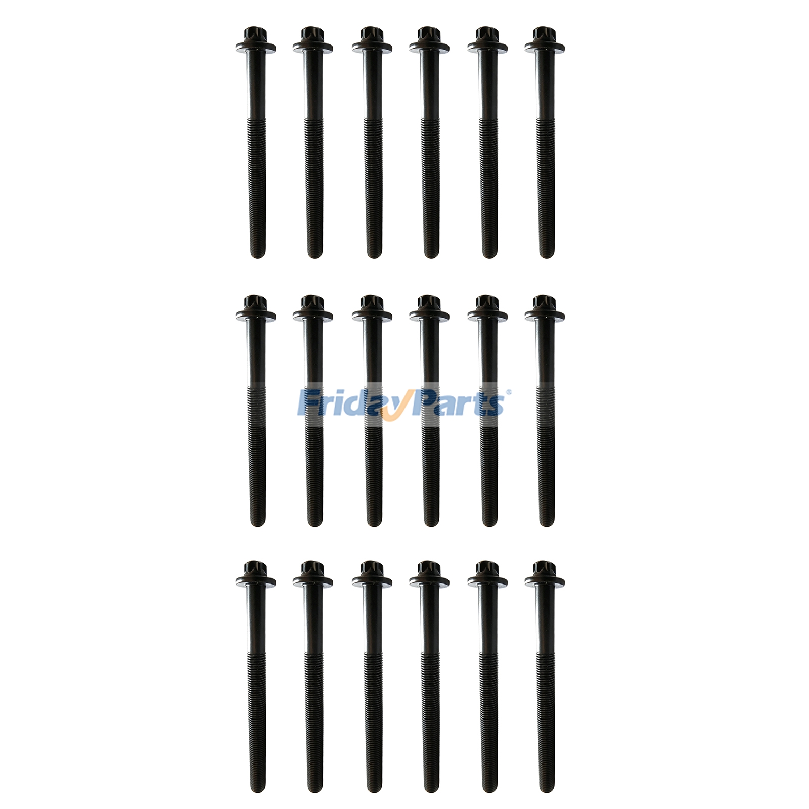 18 Pieces Cylinder Head Bolt for JCB Engine 444