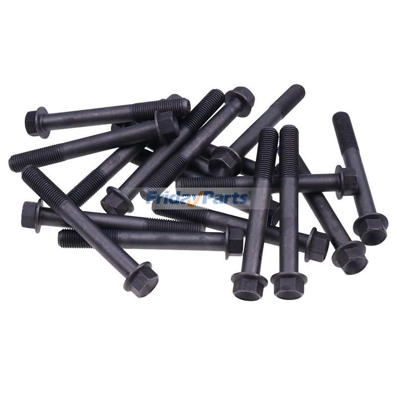 18 Pieces Flange Head Bolt 532-6842 for Caterpillar CAT Engine C1.1 C1.5 C1.7 Excavator 304CR 303.5CR 305.5CR 305.5GC Loader 257B 247B3 226B