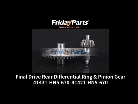 FridayParts Final Drive Rear Differential Ring & Pinion Gear ATV TRX350 TRX400