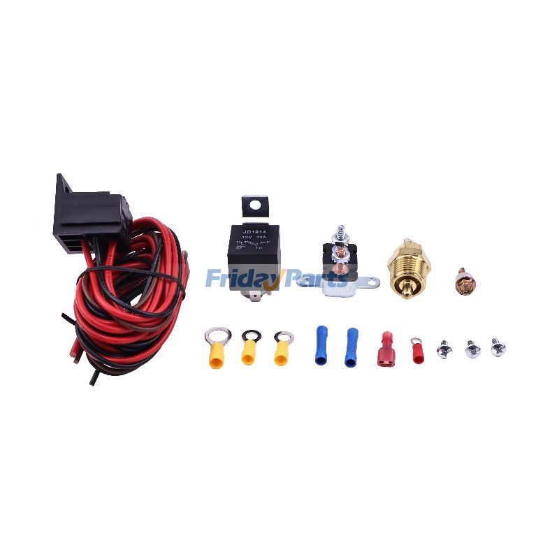 Kit de arnés de cableado de ventilador eléctrico de 185 grados de encendido y 165 grados de apagado