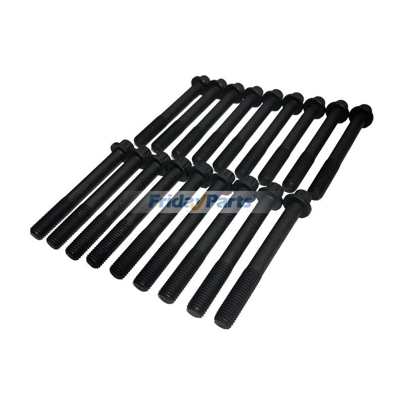 18Pcs Cylinder Head Bolt 02/802048 for Isuzu Engine 4HK1 JCB