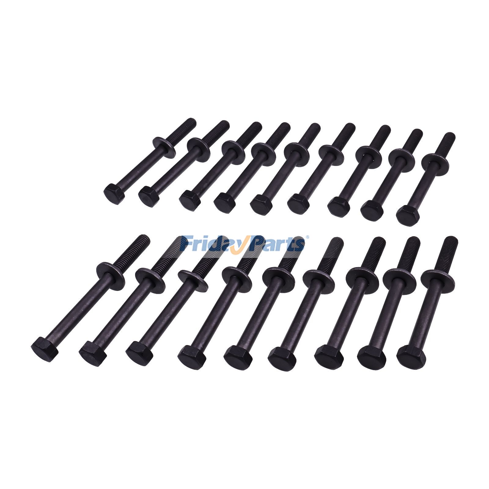 Lot de 18 boulons de culasse 14-32145-01 94455667 81072300 81012800 T09003-00 pour moteur Isuzu 4JH1-TC 4JB1-T 4JB1-TC 4JG2 4JG2T 4JG2TCpourPour ISUZU,Pour AUTRE MARQUE