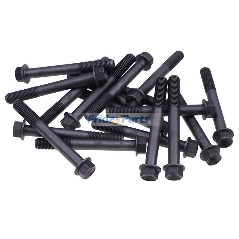 18Pcs Cylinder Head Bolt 32F01-00500 for Mitsubishi Engine D04F Hyundai Excavator
