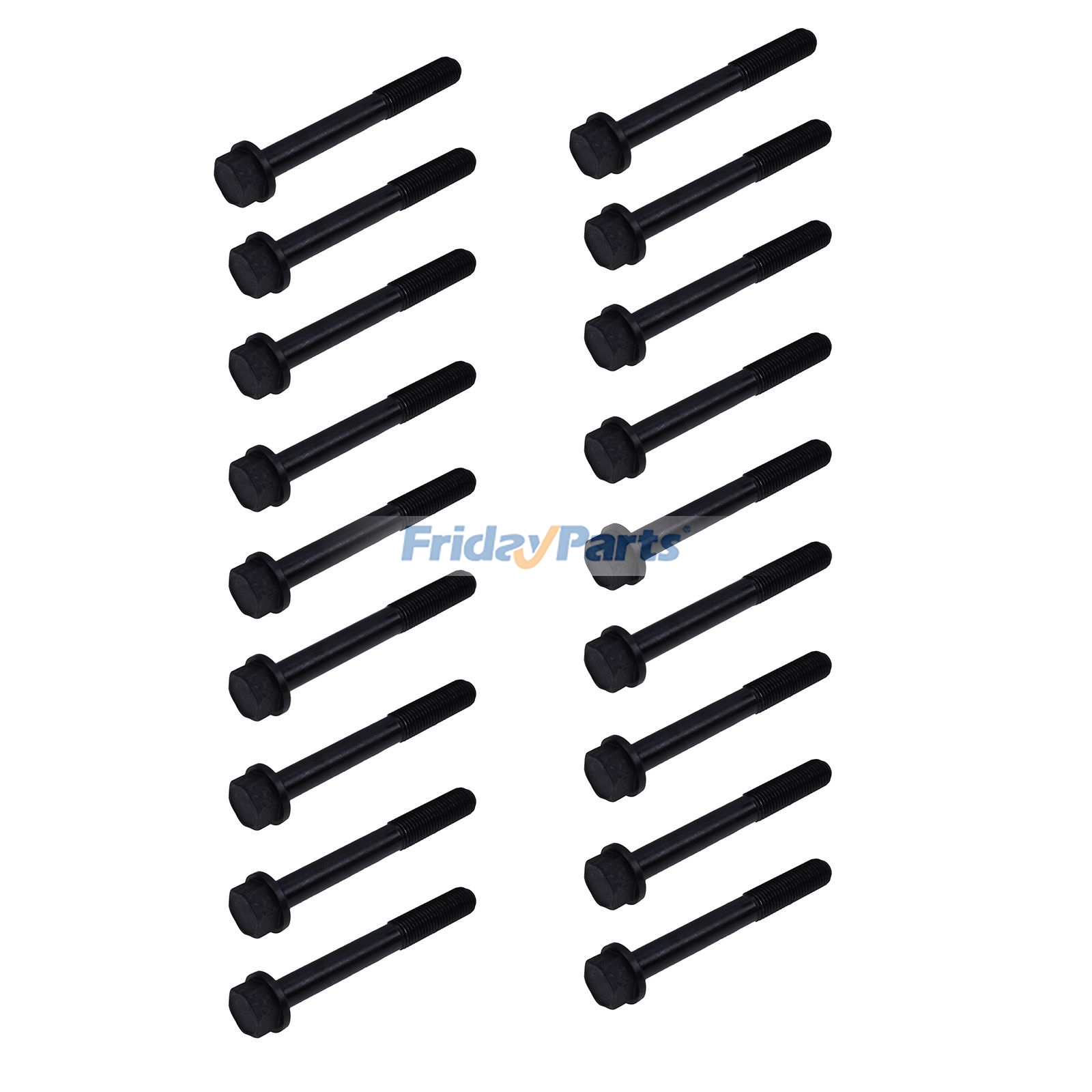 18 piezas de pernos de culata 16241-03450 16216-03450 16241-03453 16216-03452 para motor Kubota V1205 V1305 V1405 V1502 V1505
