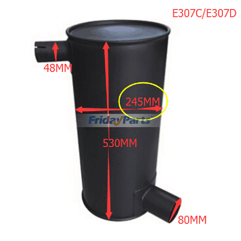 Silenciador de silenciador 190-5781 para Mitsubishi Engine 4M40 Caterpillar CAT Escavadeira 305.5 306 307C 307CSB 307D 308C 308CCR 308D E307C E306 para Motor,Escavadora 