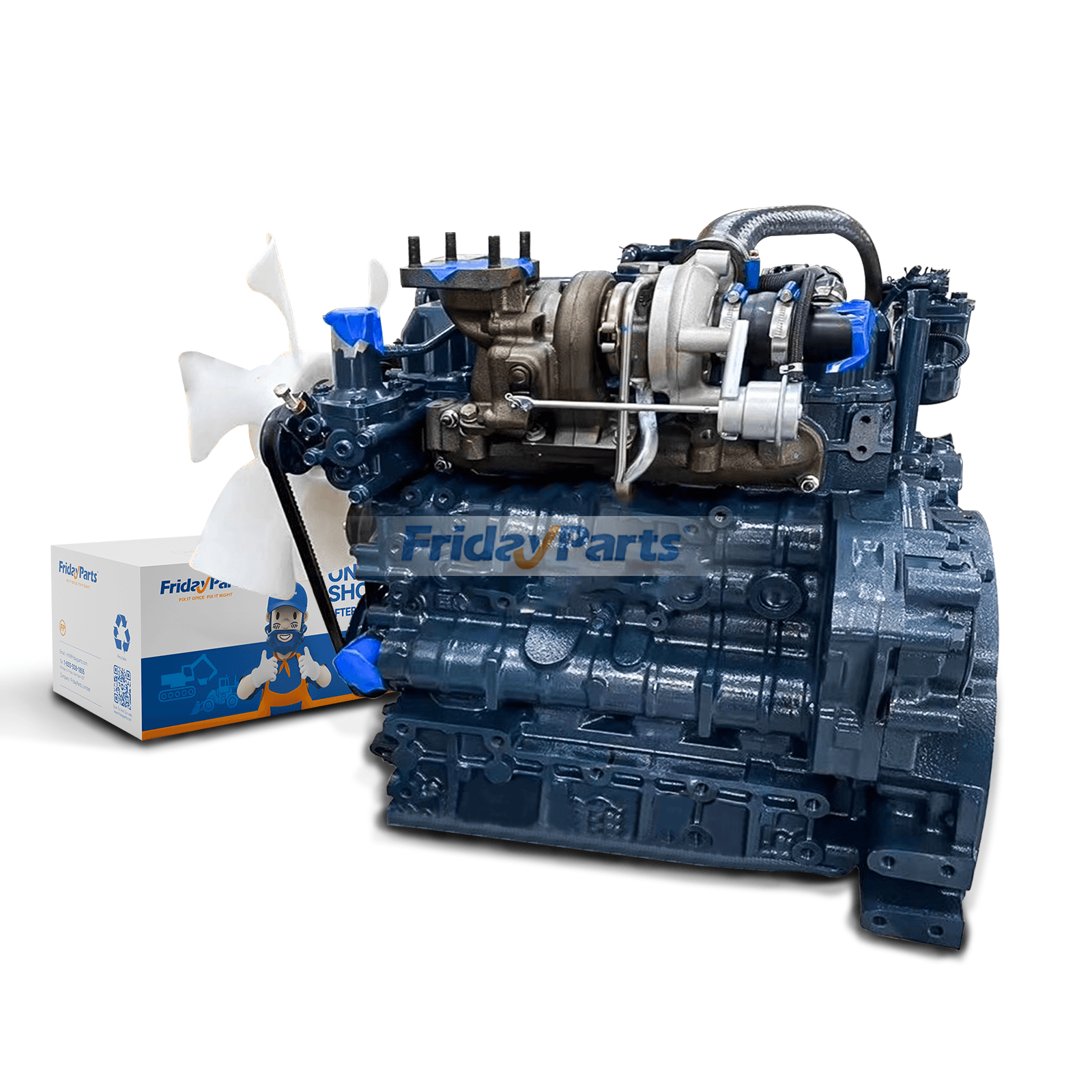 Ensemble moteur 2600 tr/min 54,6 kW pour Kubota V3307-DI V3307-T V3307-DI-T-ET02