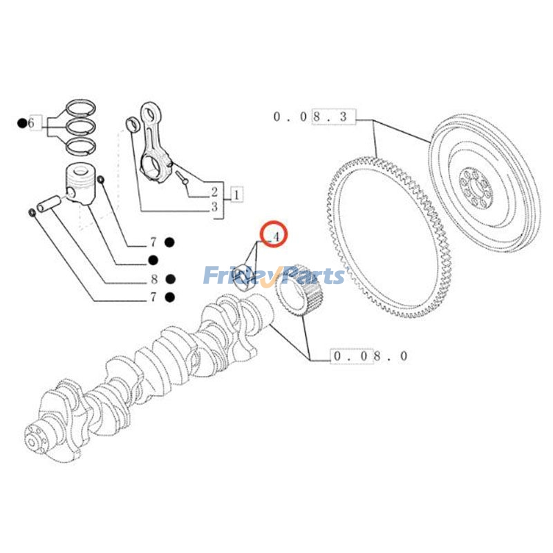 Connecting Rod Bearing for Harvester,Off-Road Truck,Tractor