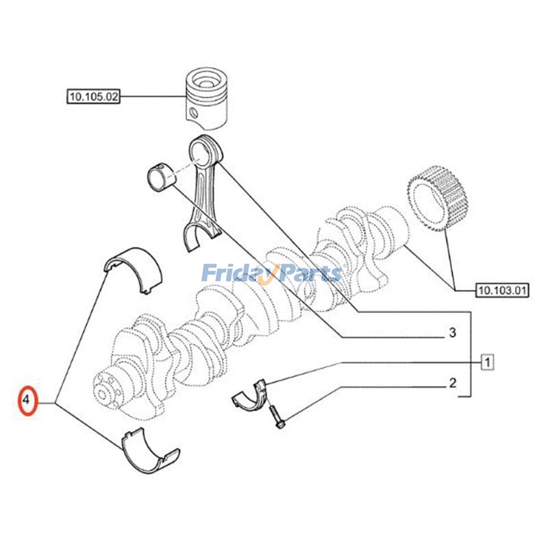 Connecting Rod Bearing for Harvester,Tractor
