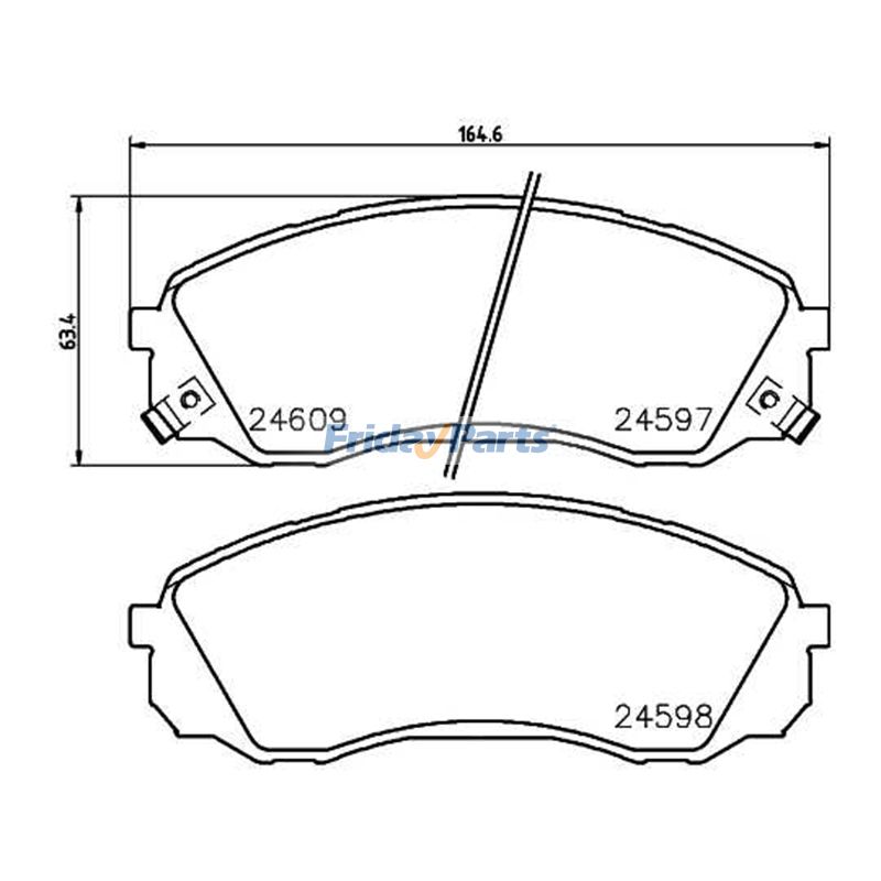FridayParts Bremsklotz