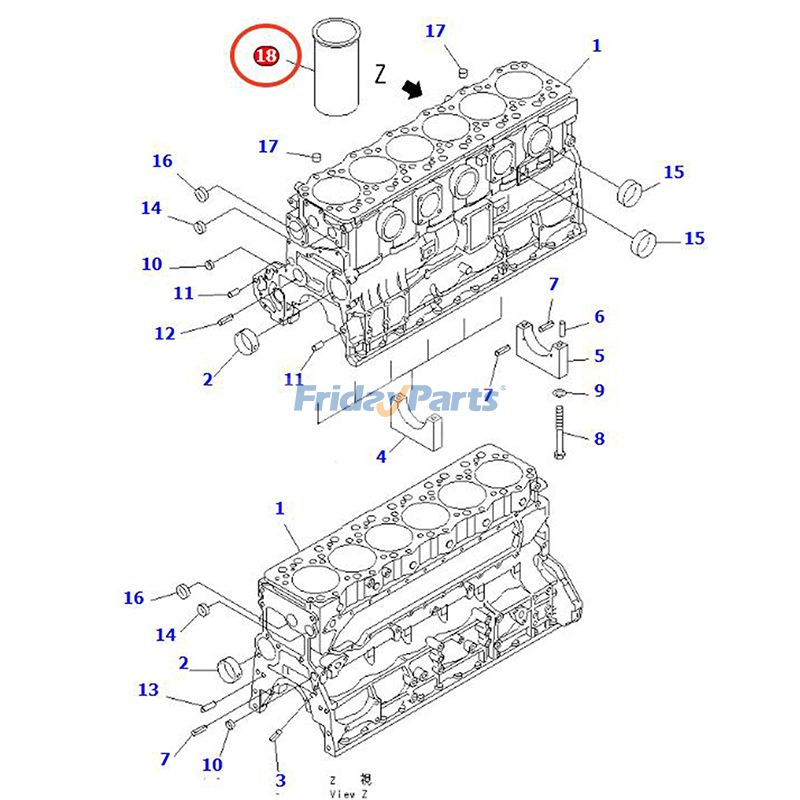 Chemise de cylindrepour Moteur,Générateur