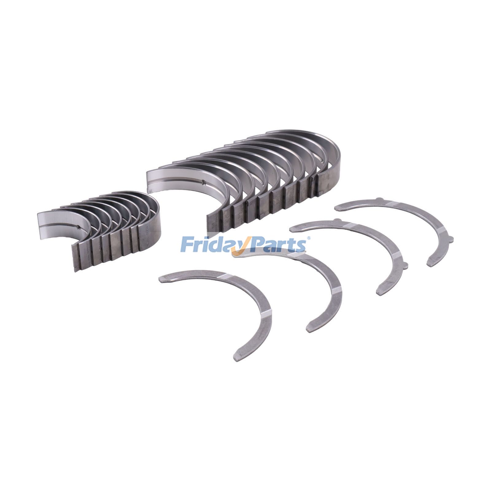 1 juego de cojinetes principales, cojinetes de biela y arandelas de empuje para motor Kubota V3307 V3307T