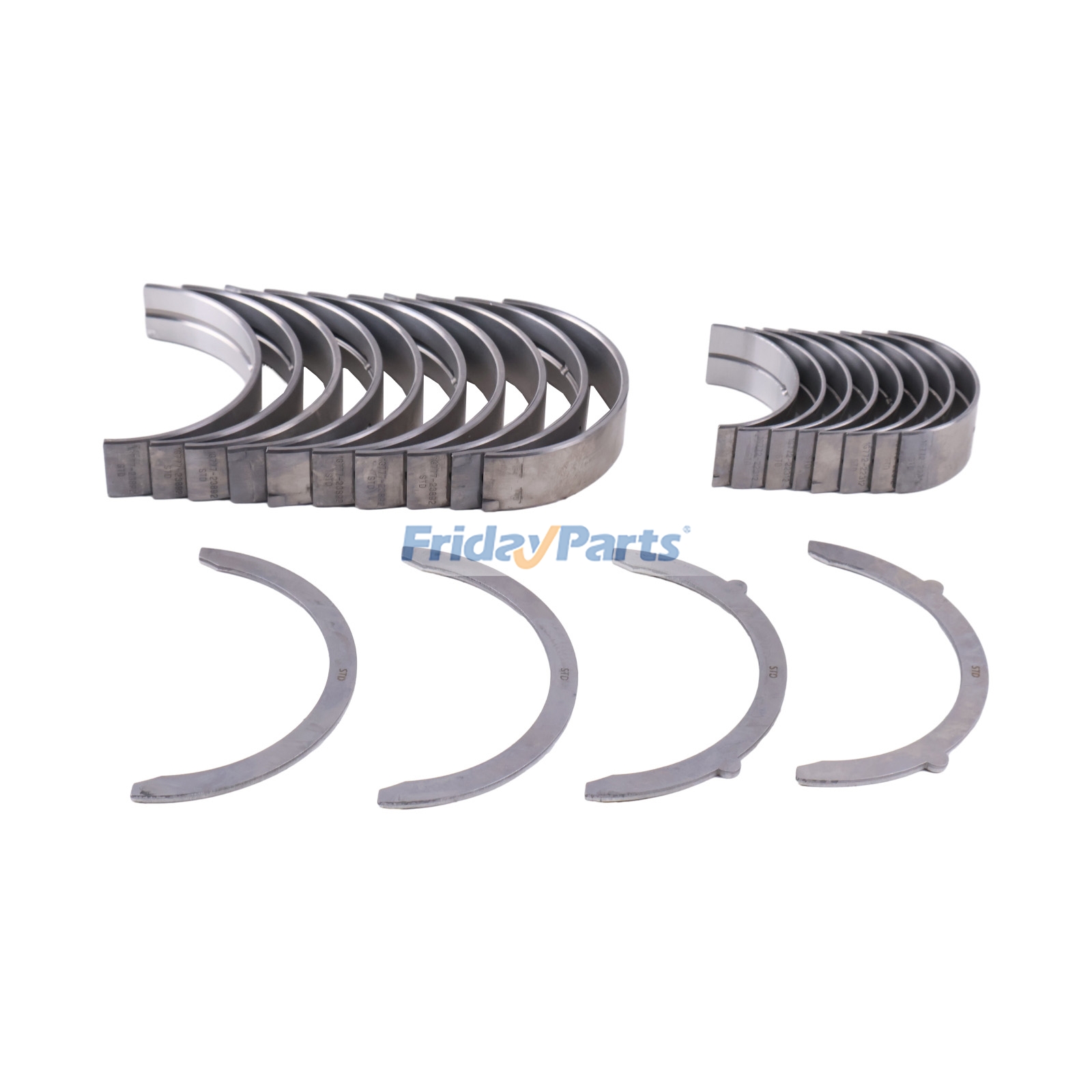 1 Set Main Bearings & Con Rod Bearings & Thrust Washers for Kubota Engine V3307 V3307T CASE Compactor SV207E Loader SL50TR