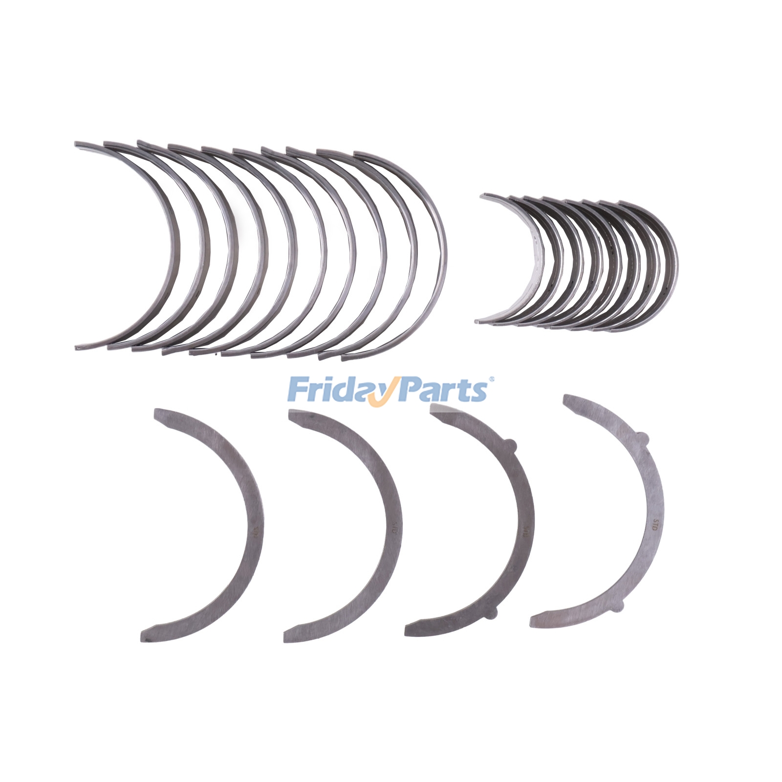  1 Set Main Bearings & Con Rod Bearings & Thrust Washers For CASE